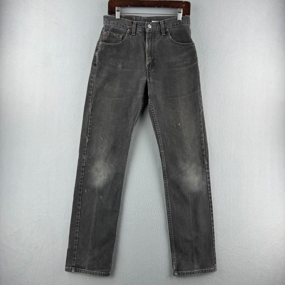 Vintage Levis Jeans Mens 30x34 (Fits 29x32) Faded Black 505 Made in Canada